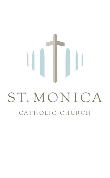 <h4>Logo for a Catholic church in Dallas,TX incorporating the building's distinctive arcade of pointed arches.</h4>
