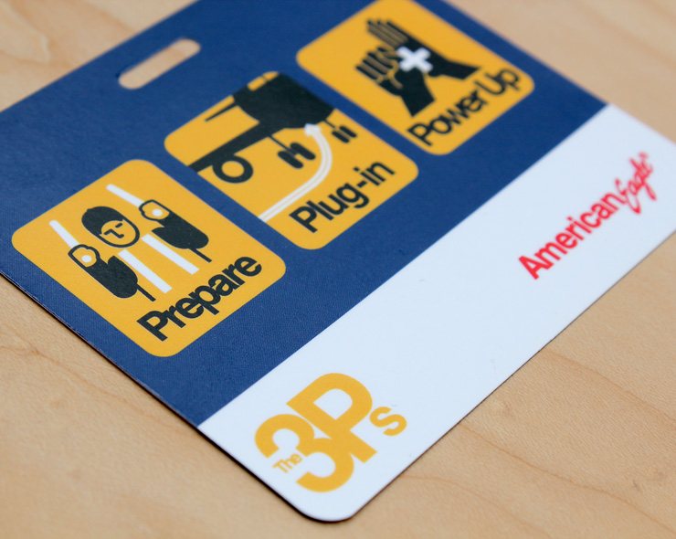 <h4>Badge for the 3Ps campaign.</h4>
