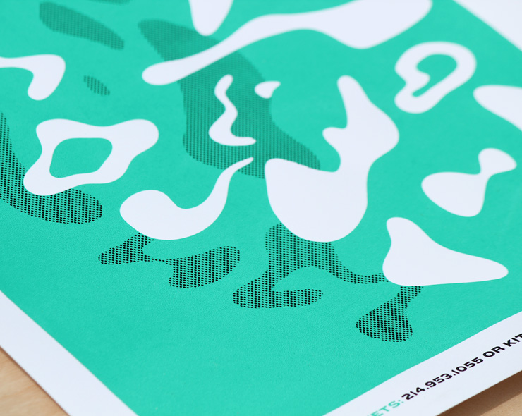 <h4>Silkscreened poster for <i>Charm<i>.</h4>
