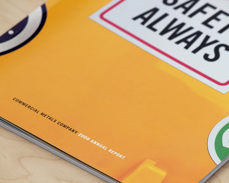 <h4>2009 Annual Report<p>The safety motif of this report also alludes to CMC's prudent managerial policies.</h4>